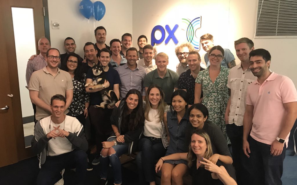 PX team celebrating the rebranding!